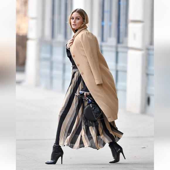 Zara striped metallic pleated dress - Picture 1 of 8